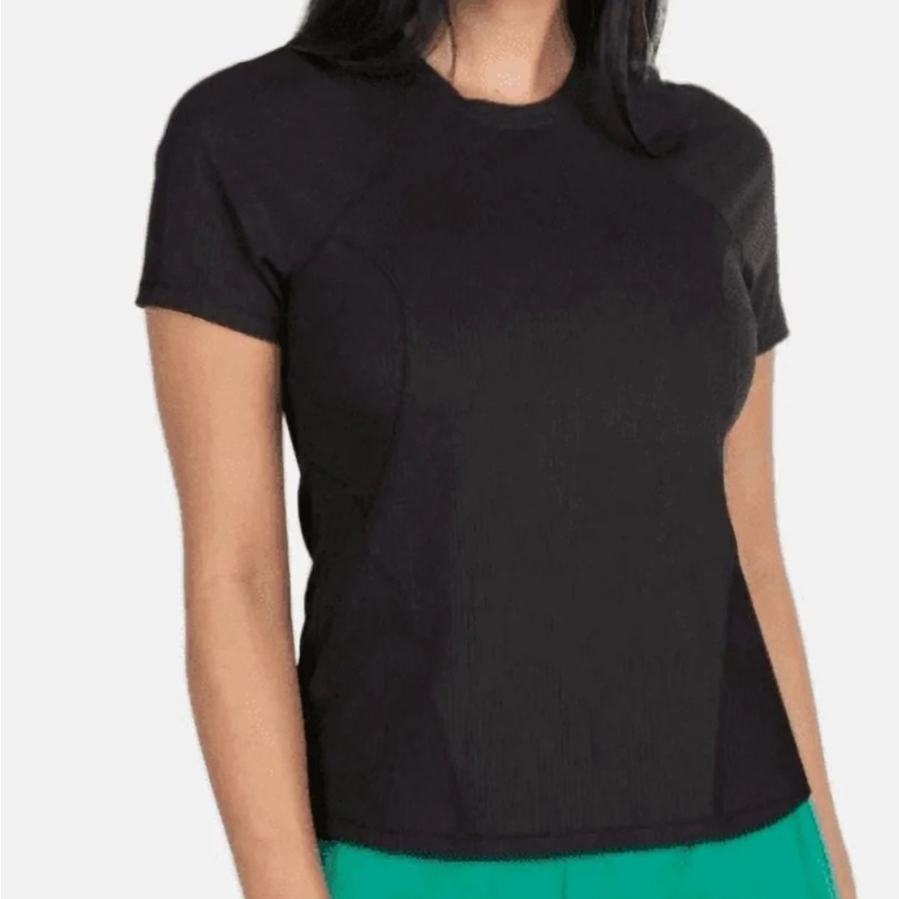 Spyder Active Women's Ribbed Short Sleeve Active Tee Shirt